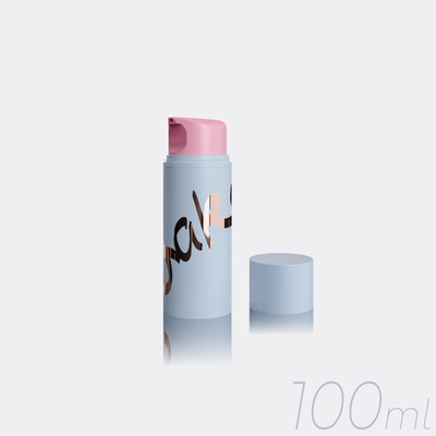 100ML PP Косметическая безвоздушная бутылка с помпой и пластиковой или металлической пружиной